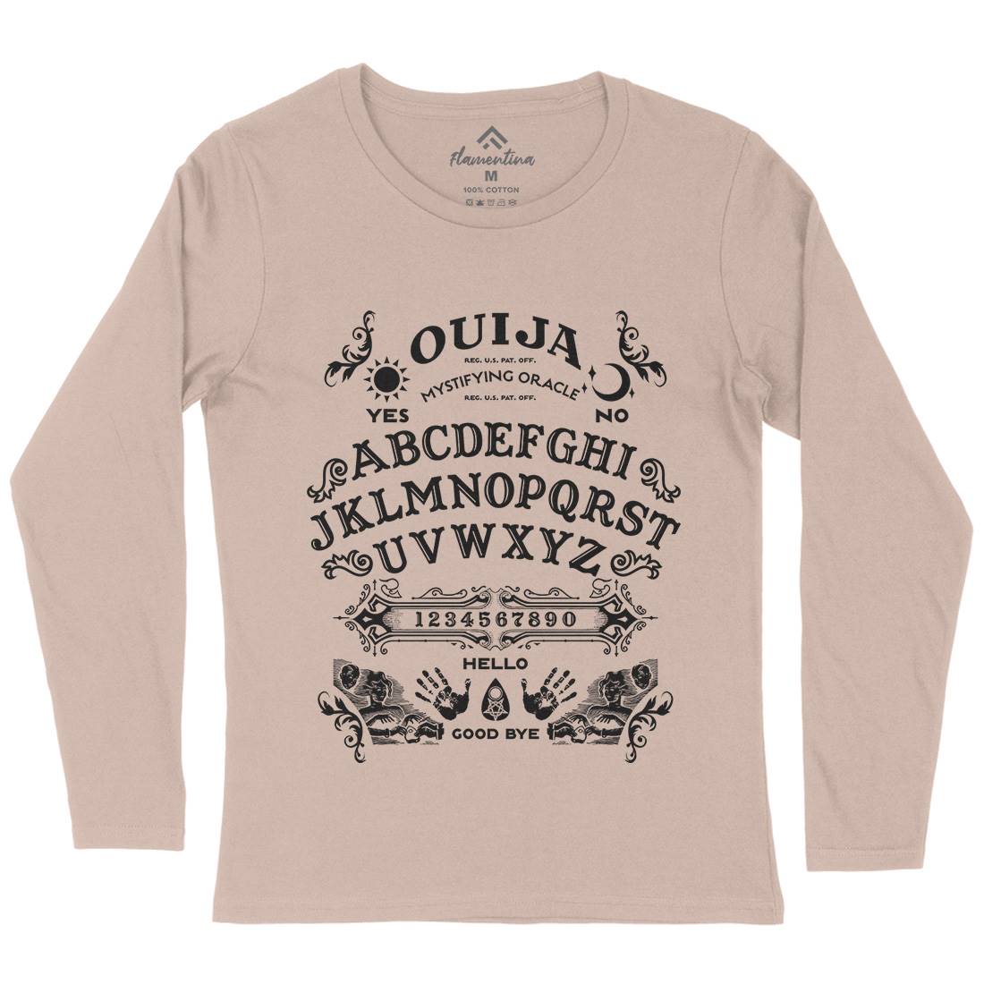 Ouija Board Womens Long Sleeve T-Shirt Horror D262