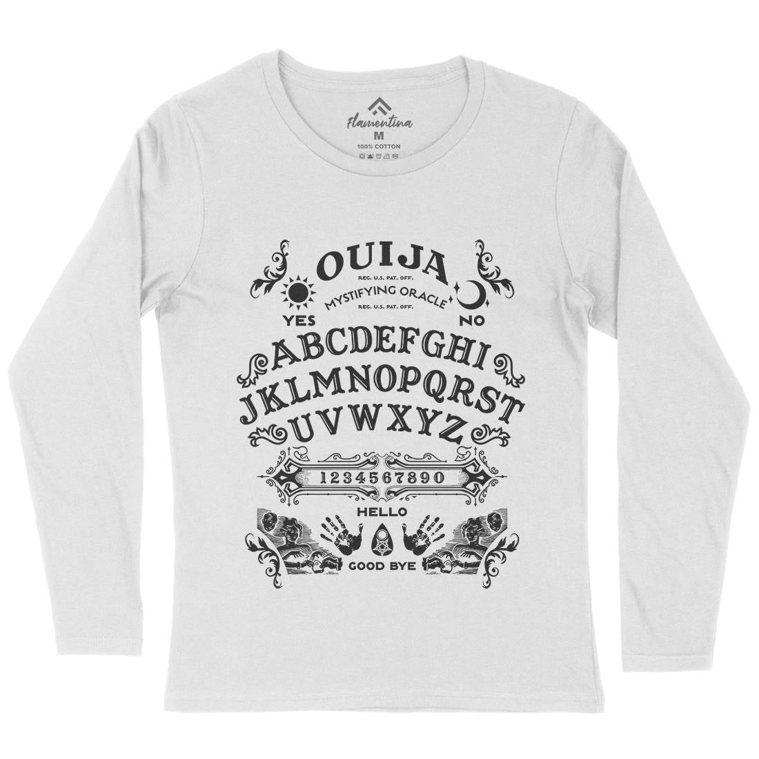 Ouija Board Womens Long Sleeve T-Shirt Horror D262