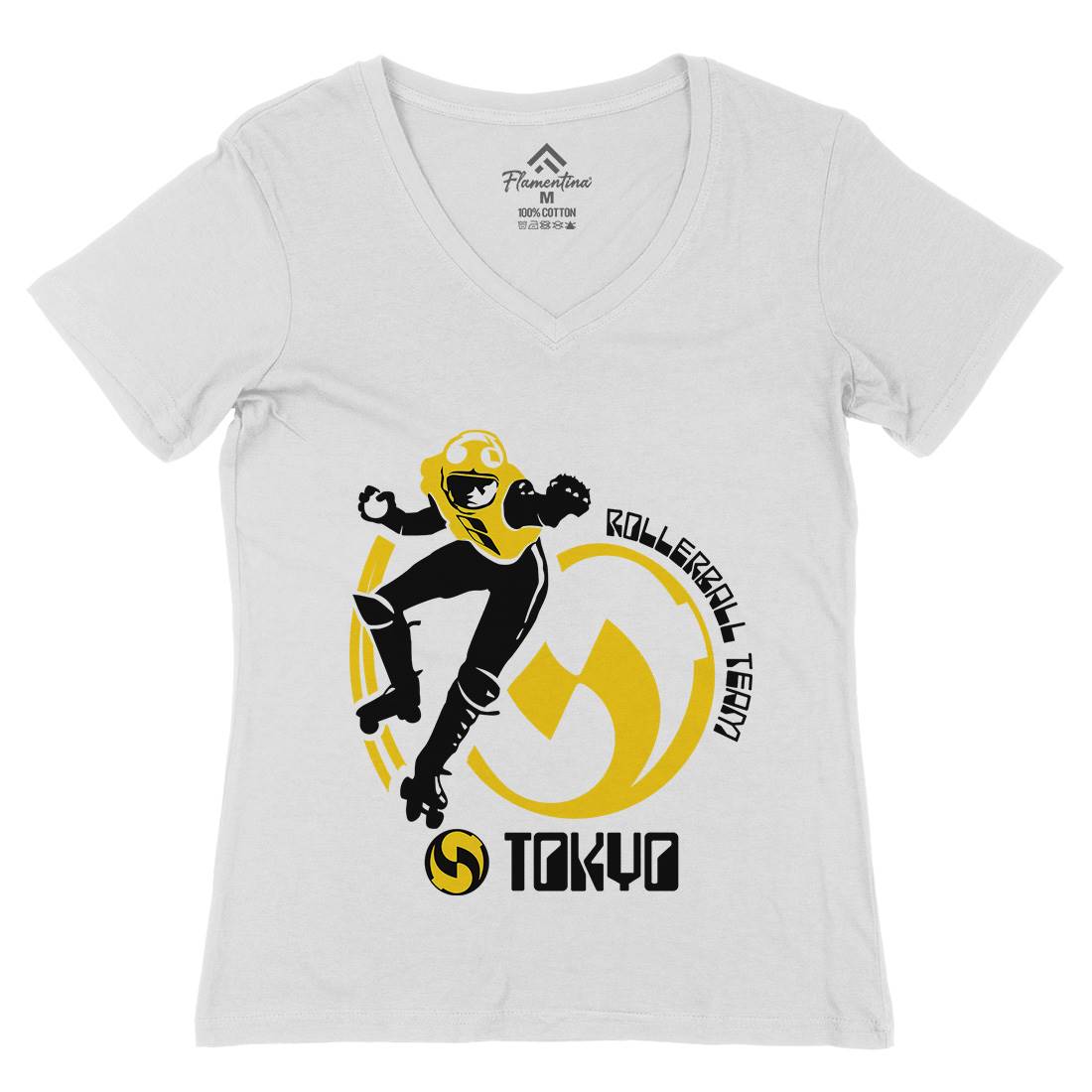 Tokyo Womens Organic V-Neck T-Shirt Sport D263