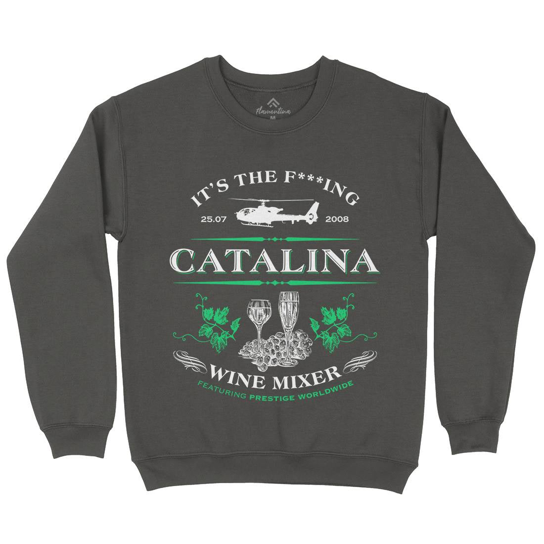 Catalina Wine Mixer Mens Crew Neck Sweatshirt Retro D265