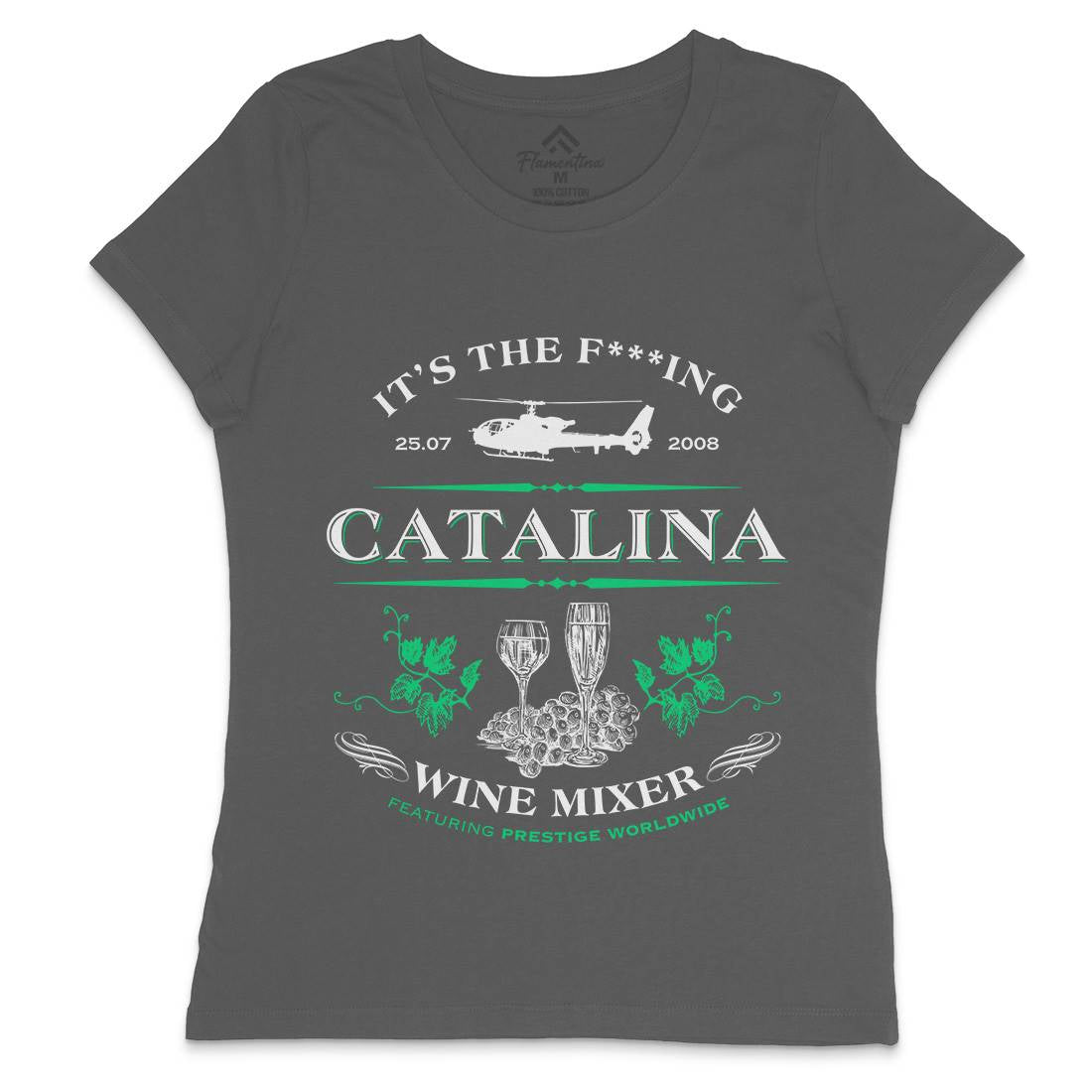 Catalina Wine Mixer Womens Crew Neck T-Shirt Retro D265