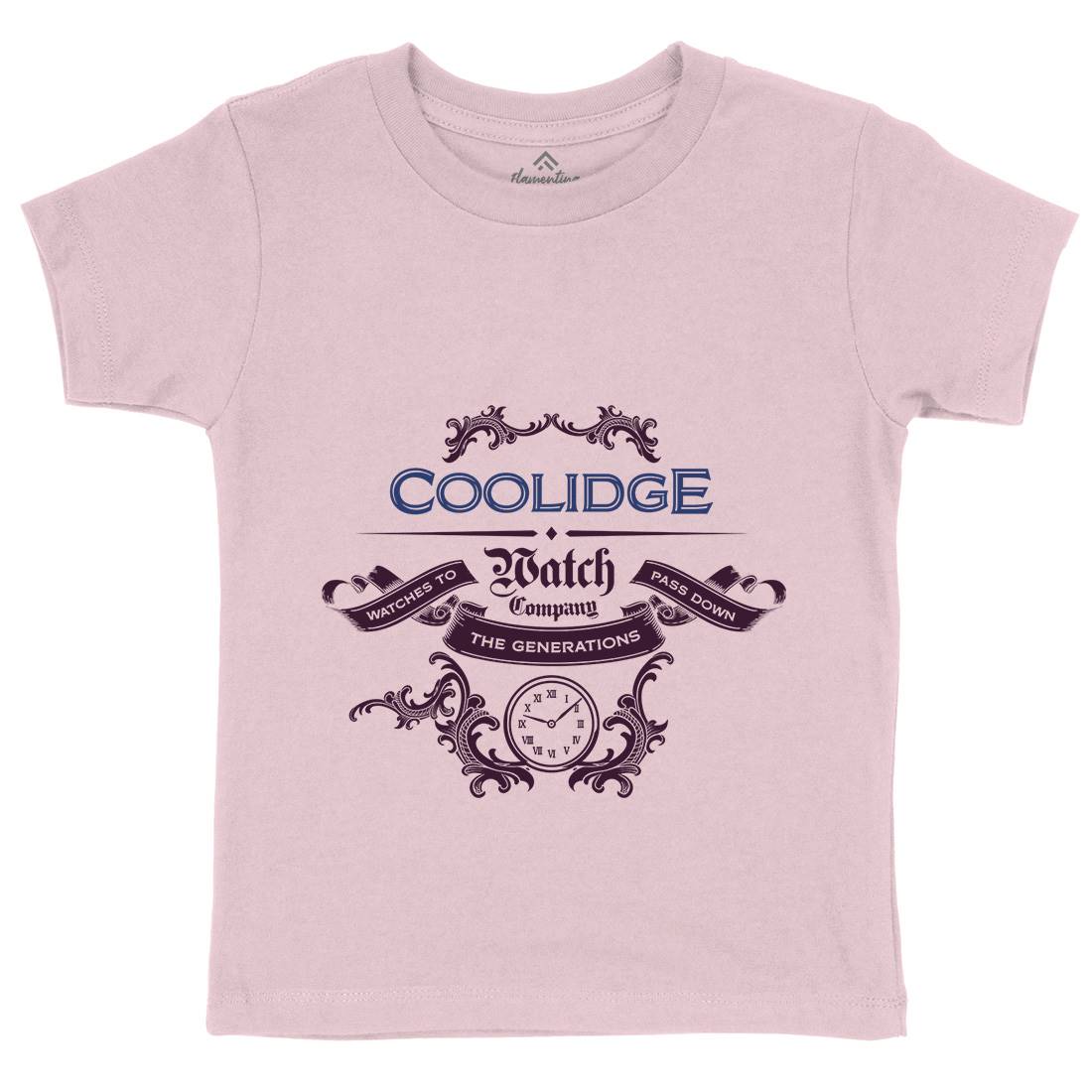 Coolidge Watch Co Kids Crew Neck T-Shirt Retro D266