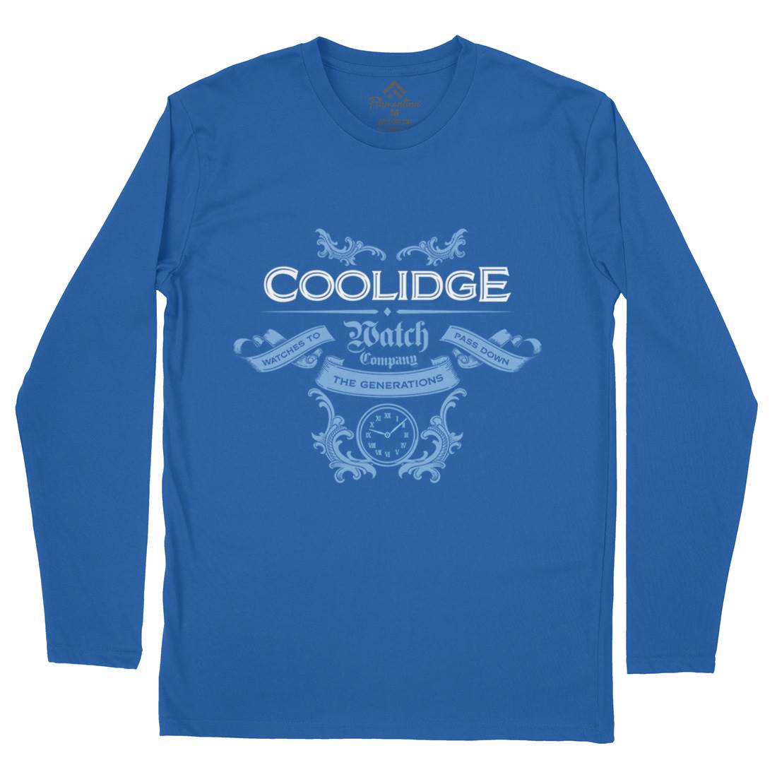 Coolidge Watch Co Mens Long Sleeve T-Shirt Retro D266