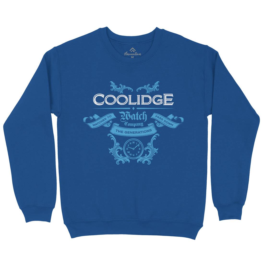 Coolidge Watch Co Mens Crew Neck Sweatshirt Retro D266