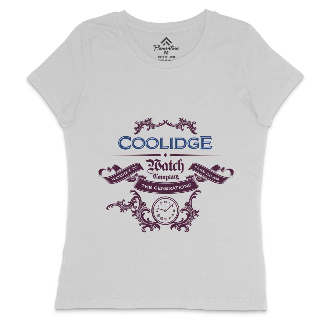 Coolidge Watch Co Womens Crew Neck T-Shirt Retro D266