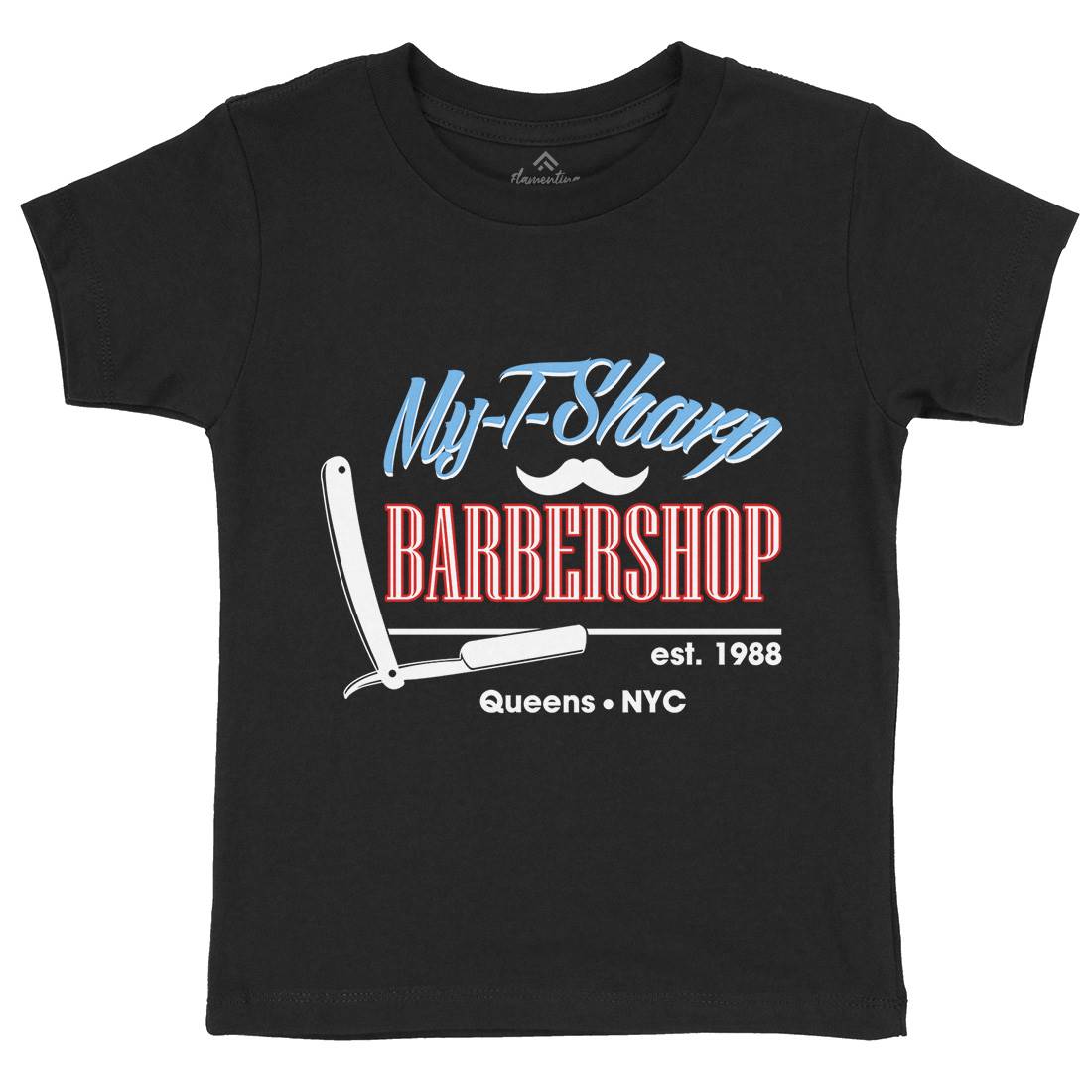 My-T-Sharp Kids Crew Neck T-Shirt Barber D267