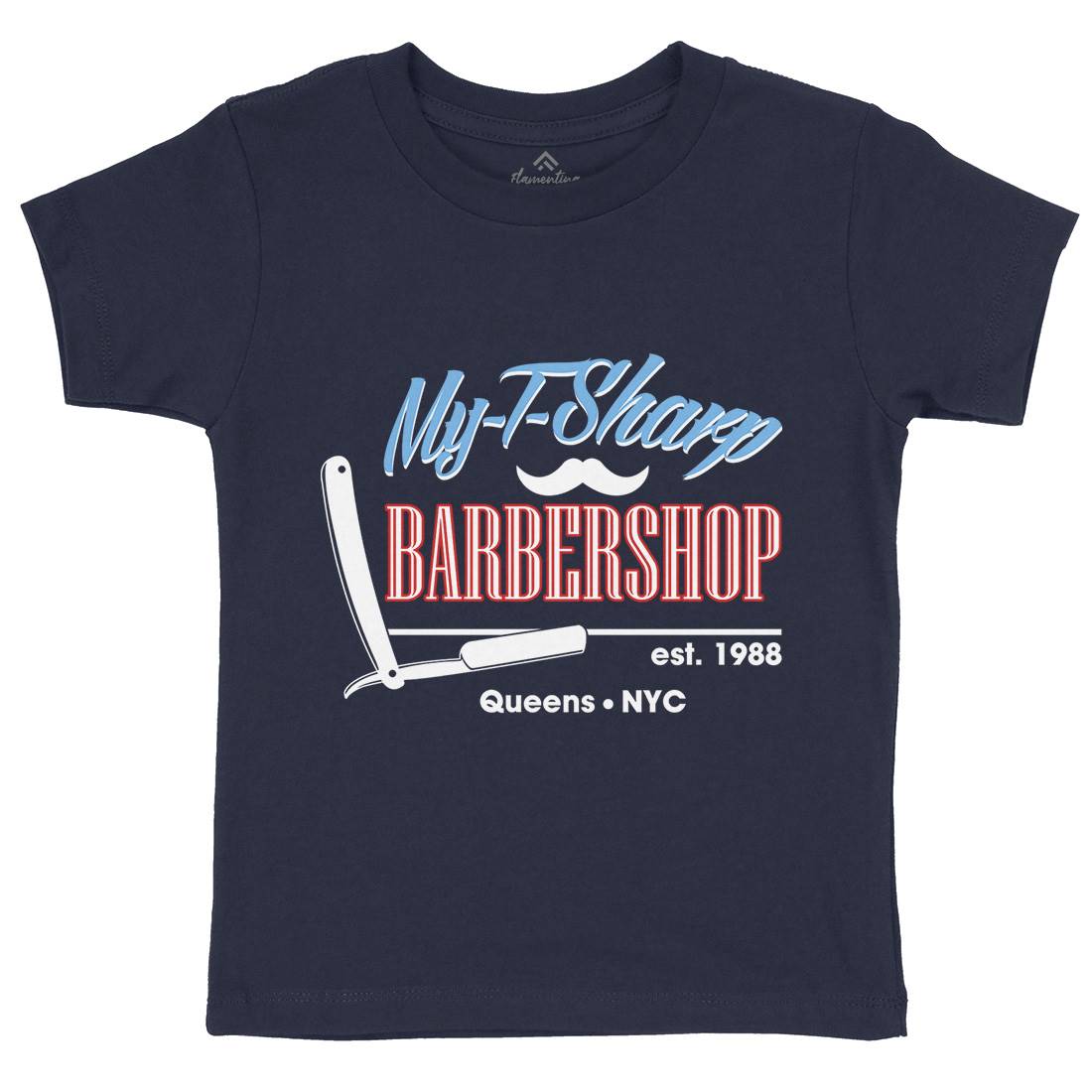 My-T-Sharp Kids Crew Neck T-Shirt Barber D267