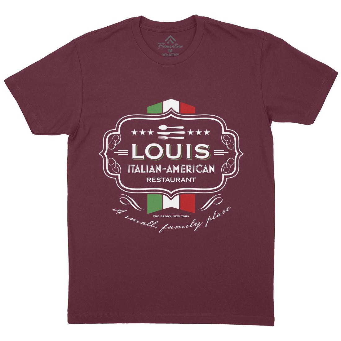 Louis Restaurant Mens Crew Neck T-Shirt Food D268