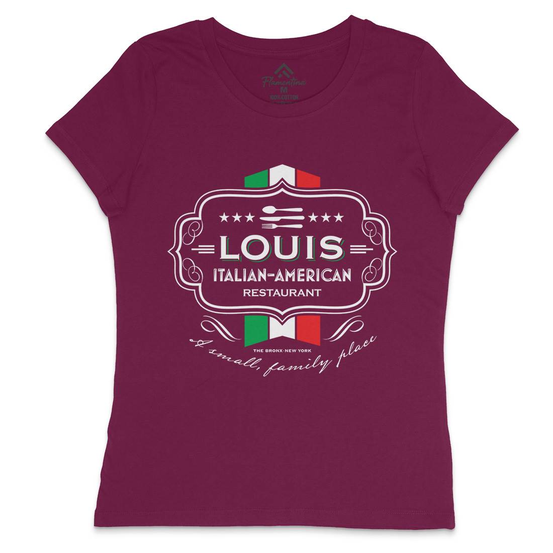 Louis Restaurant Womens Crew Neck T-Shirt Food D268
