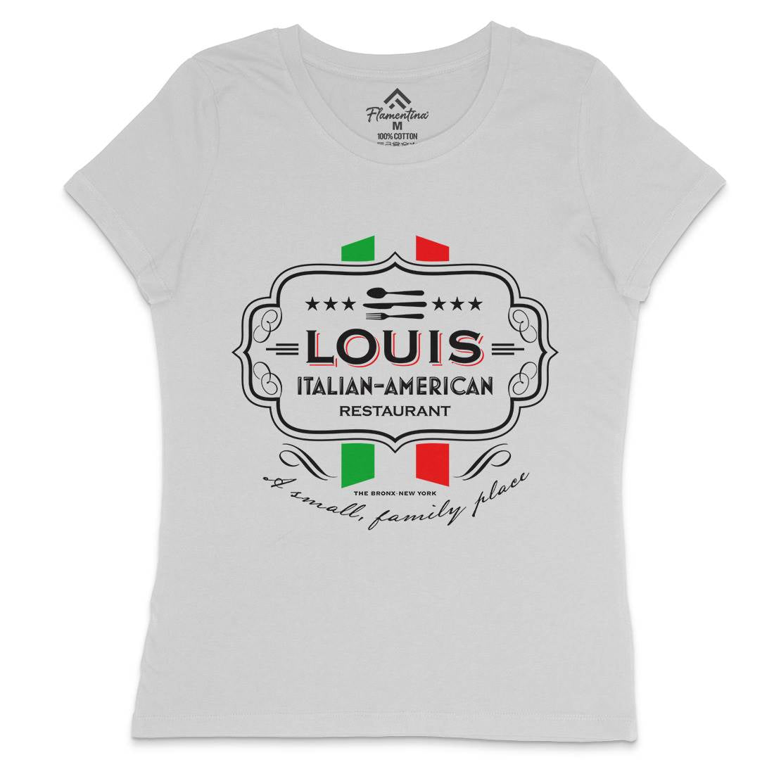 Louis Restaurant Womens Crew Neck T-Shirt Food D268