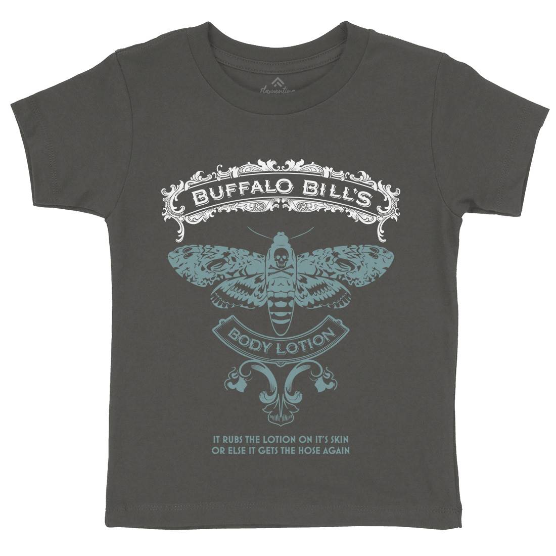 Buffalo Bills Body Lotion Kids Organic Crew Neck T-Shirt Horror D269