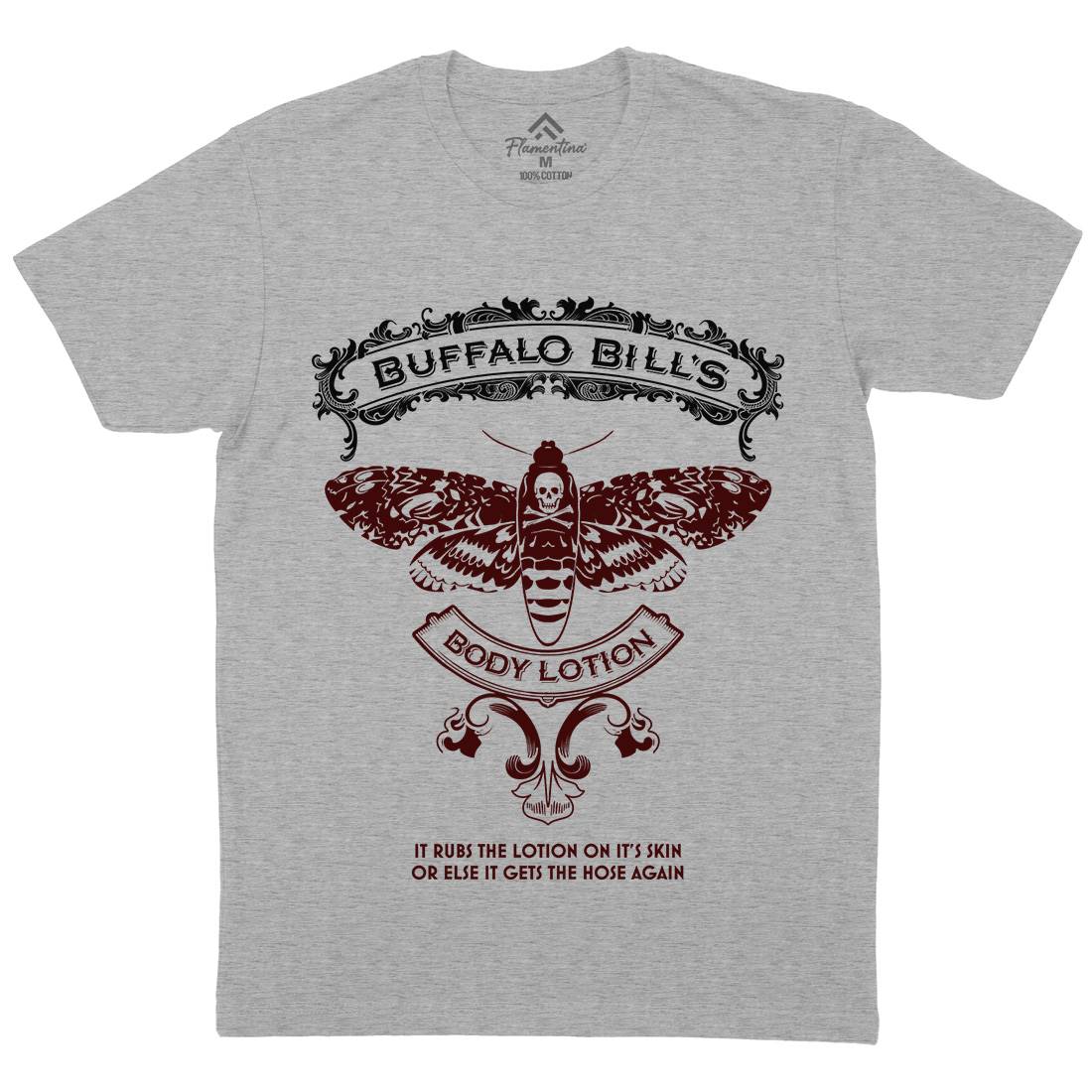 Buffalo Bills Body Lotion Mens Crew Neck T-Shirt Horror D269