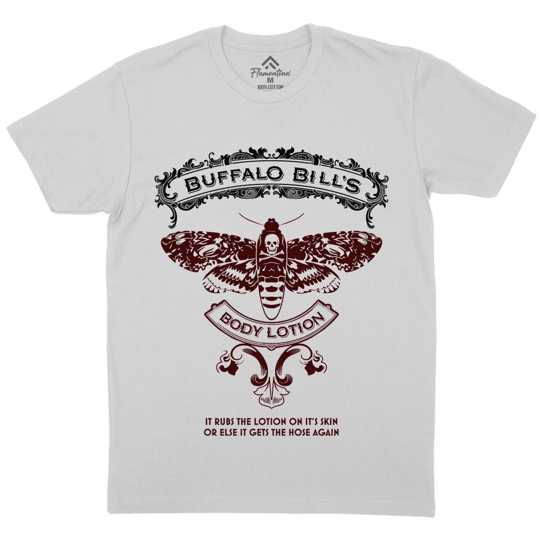 Buffalo Bills Body Lotion Mens Crew Neck T-Shirt Horror D269