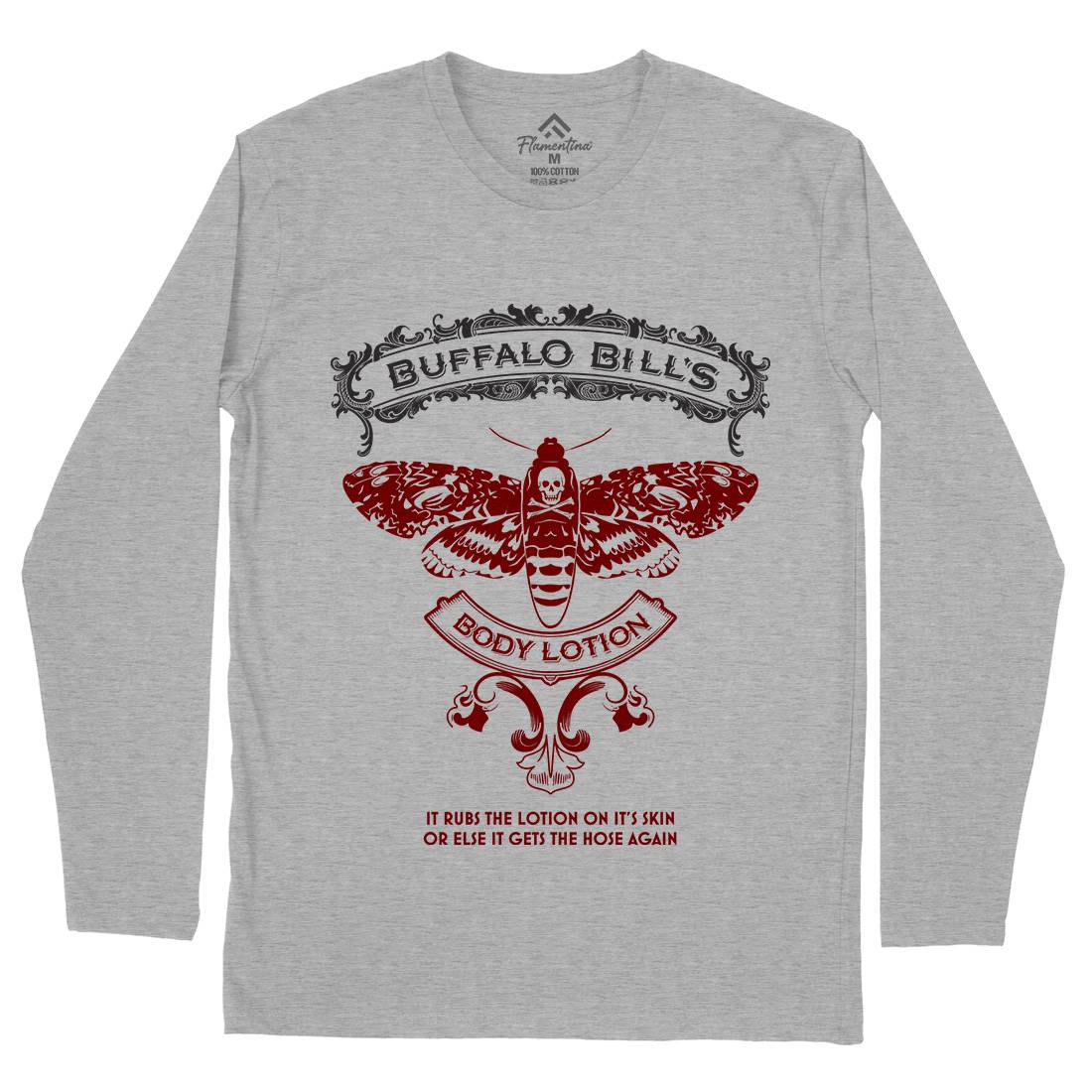 Buffalo Bills Body Lotion Mens Long Sleeve T-Shirt Horror D269