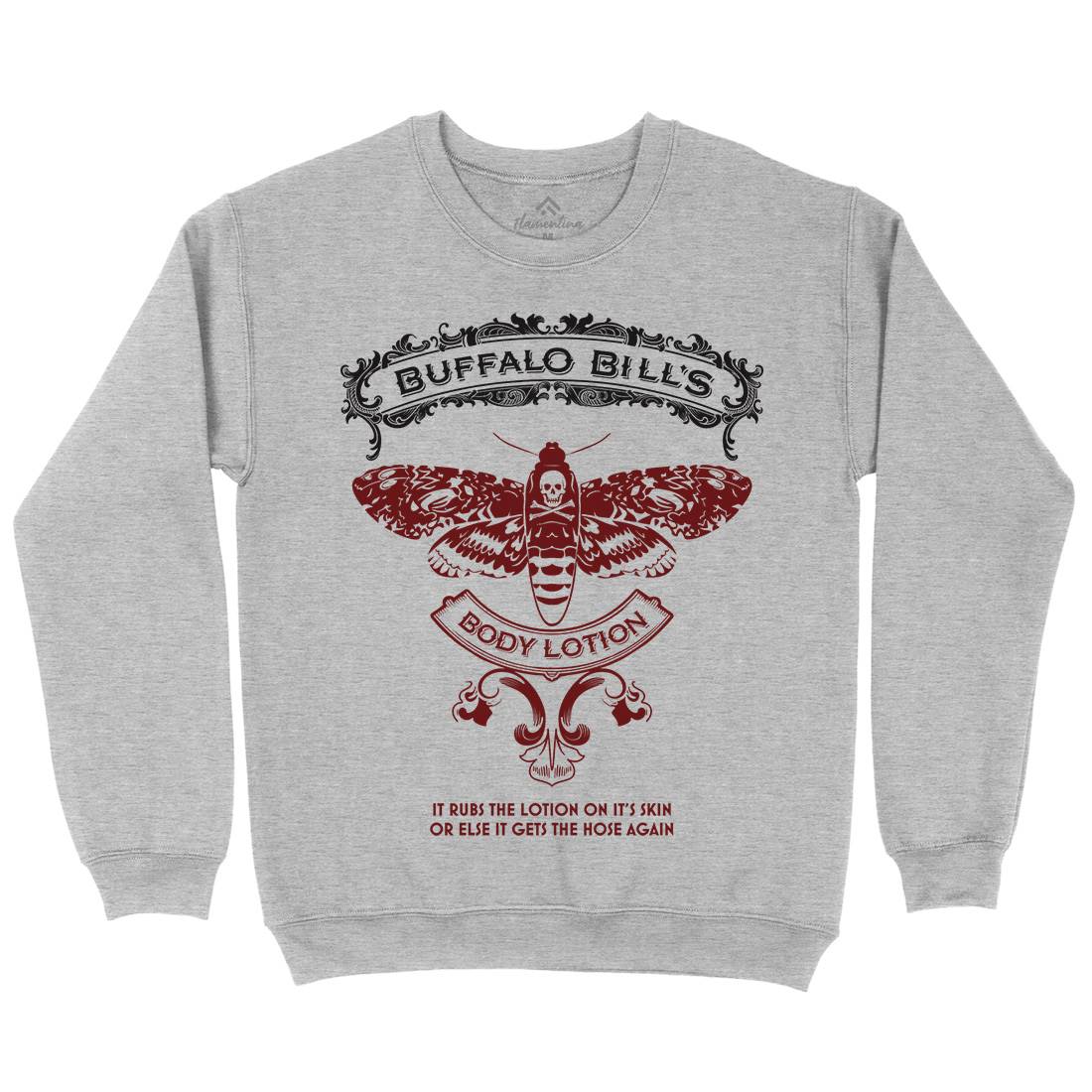 Buffalo Bills Body Lotion Mens Crew Neck Sweatshirt Horror D269