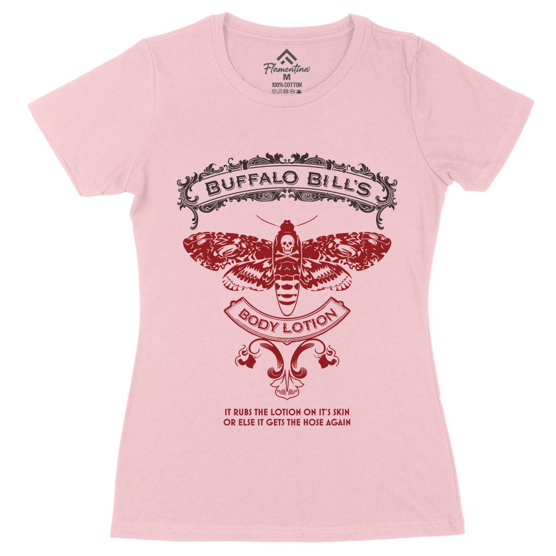 Buffalo Bills Body Lotion Womens Organic Crew Neck T-Shirt Horror D269
