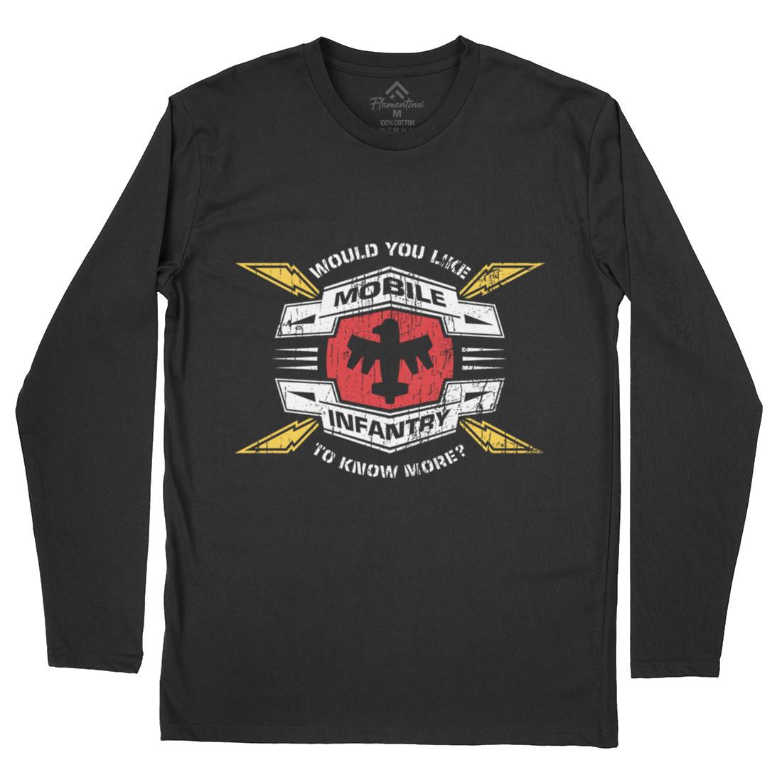 Mobile Infantry Mens Long Sleeve T-Shirt Army D270