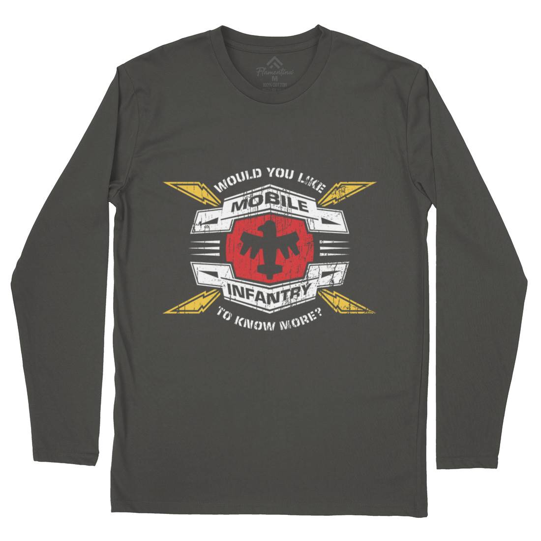 Mobile Infantry Mens Long Sleeve T-Shirt Army D270