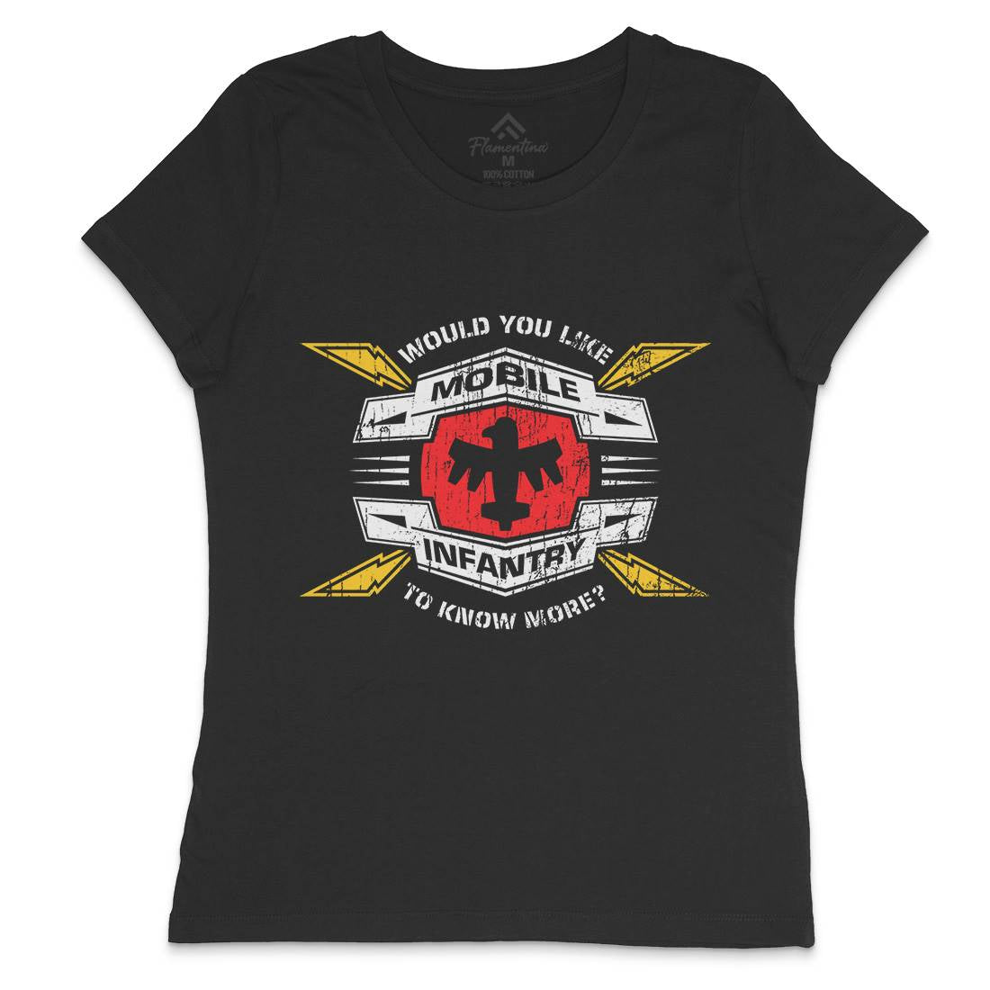 Mobile Infantry Womens Crew Neck T-Shirt Army D270