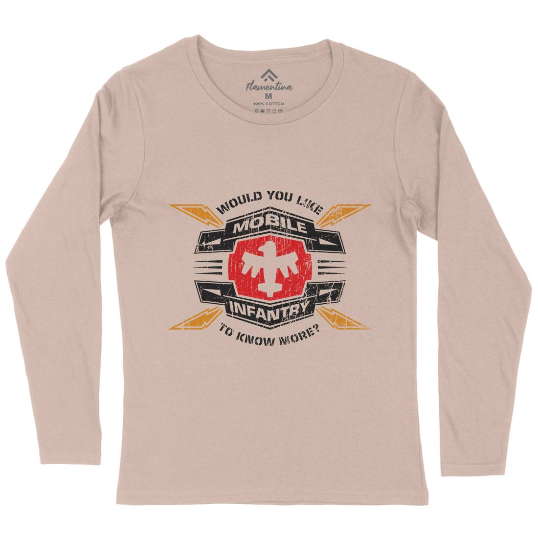 Mobile Infantry Womens Long Sleeve T-Shirt Army D270