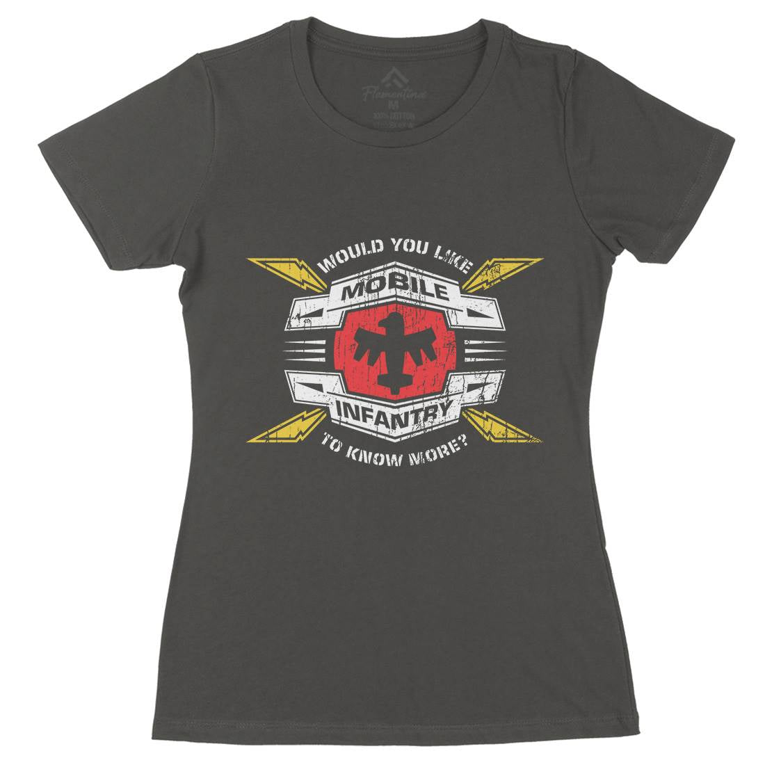 Mobile Infantry Womens Organic Crew Neck T-Shirt Army D270