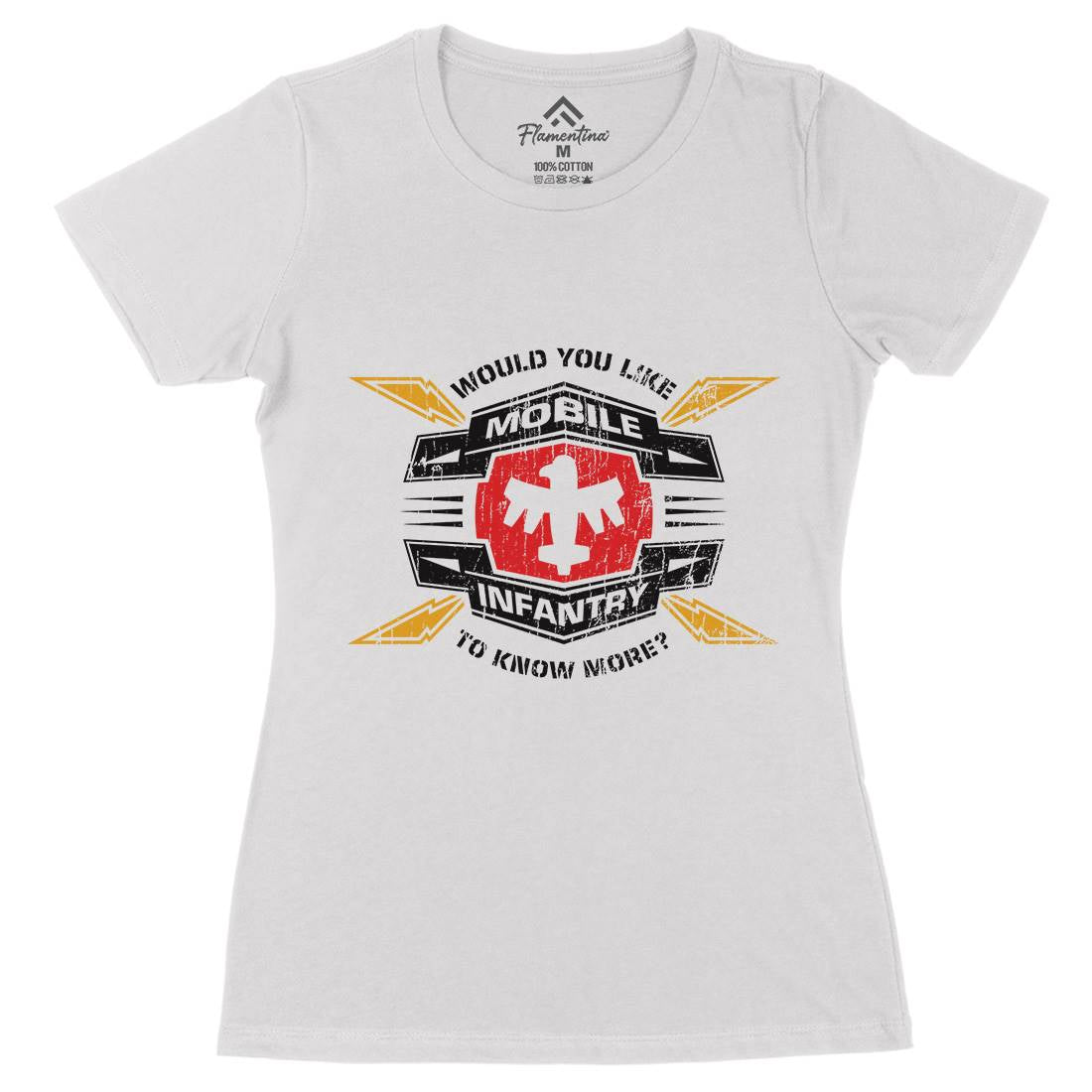 Mobile Infantry Womens Organic Crew Neck T-Shirt Army D270