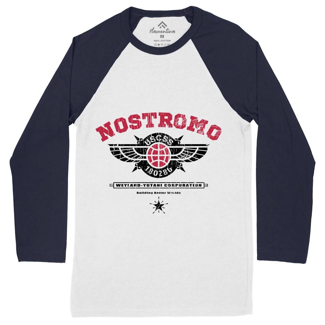 Uscss Nostromo Mens Long Sleeve Baseball T-Shirt Space D271