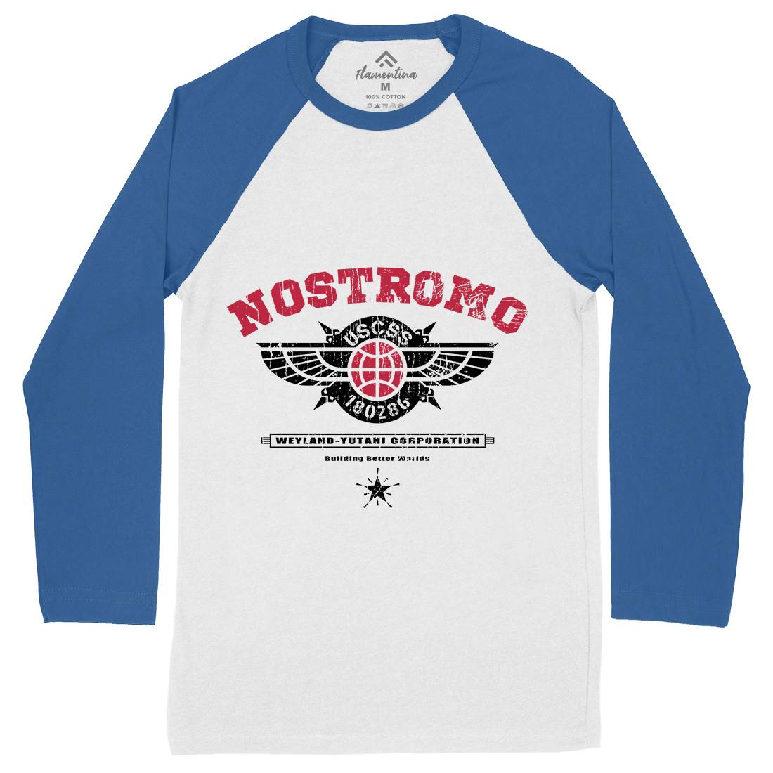 Uscss Nostromo Mens Long Sleeve Baseball T-Shirt Space D271