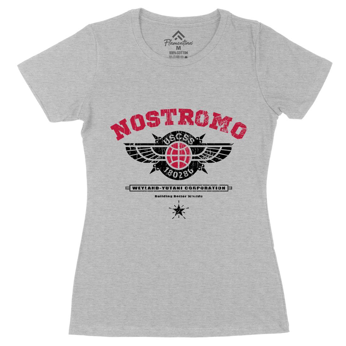 Uscss Nostromo Womens Organic Crew Neck T-Shirt Space D271