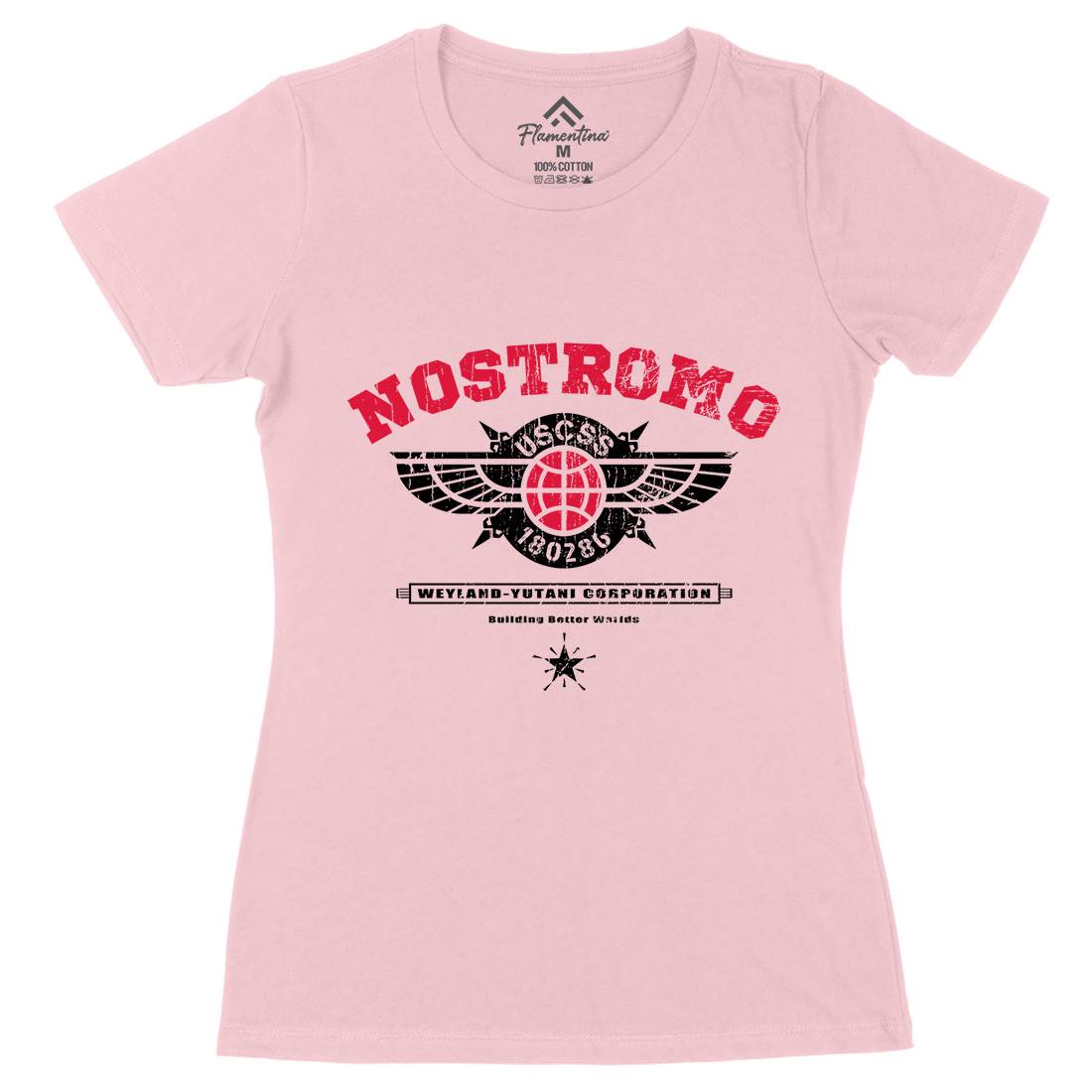 Uscss Nostromo Womens Organic Crew Neck T-Shirt Space D271