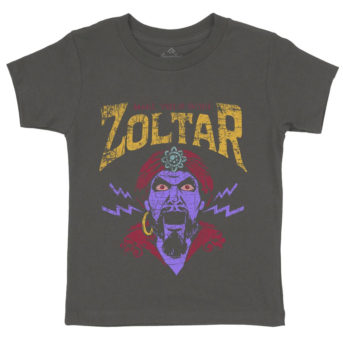 Zoltar Kids Crew Neck T-Shirt Retro D272