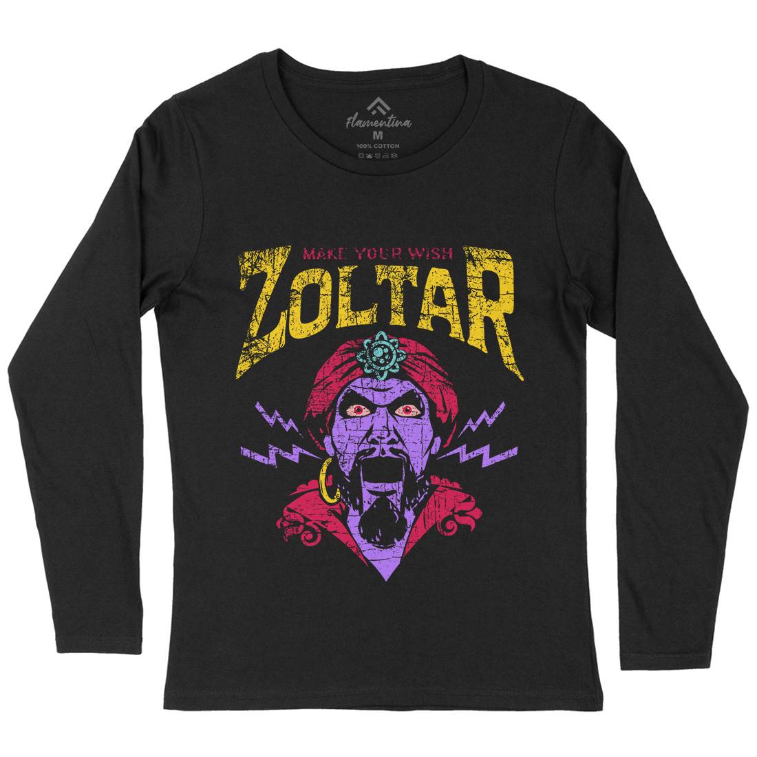 Zoltar Womens Long Sleeve T-Shirt Retro D272