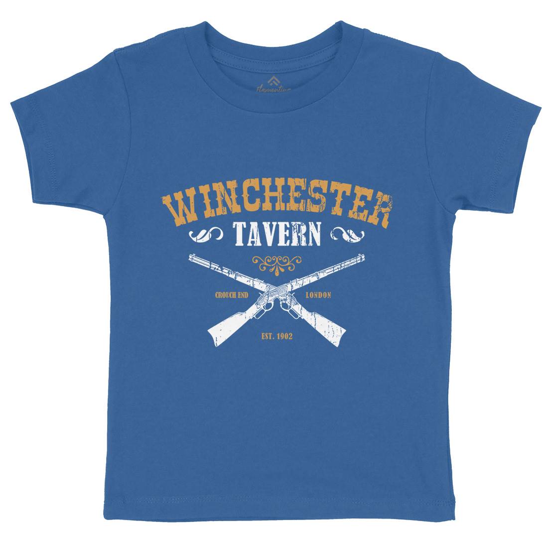 Winchester Tavern Kids Crew Neck T-Shirt Horror D273