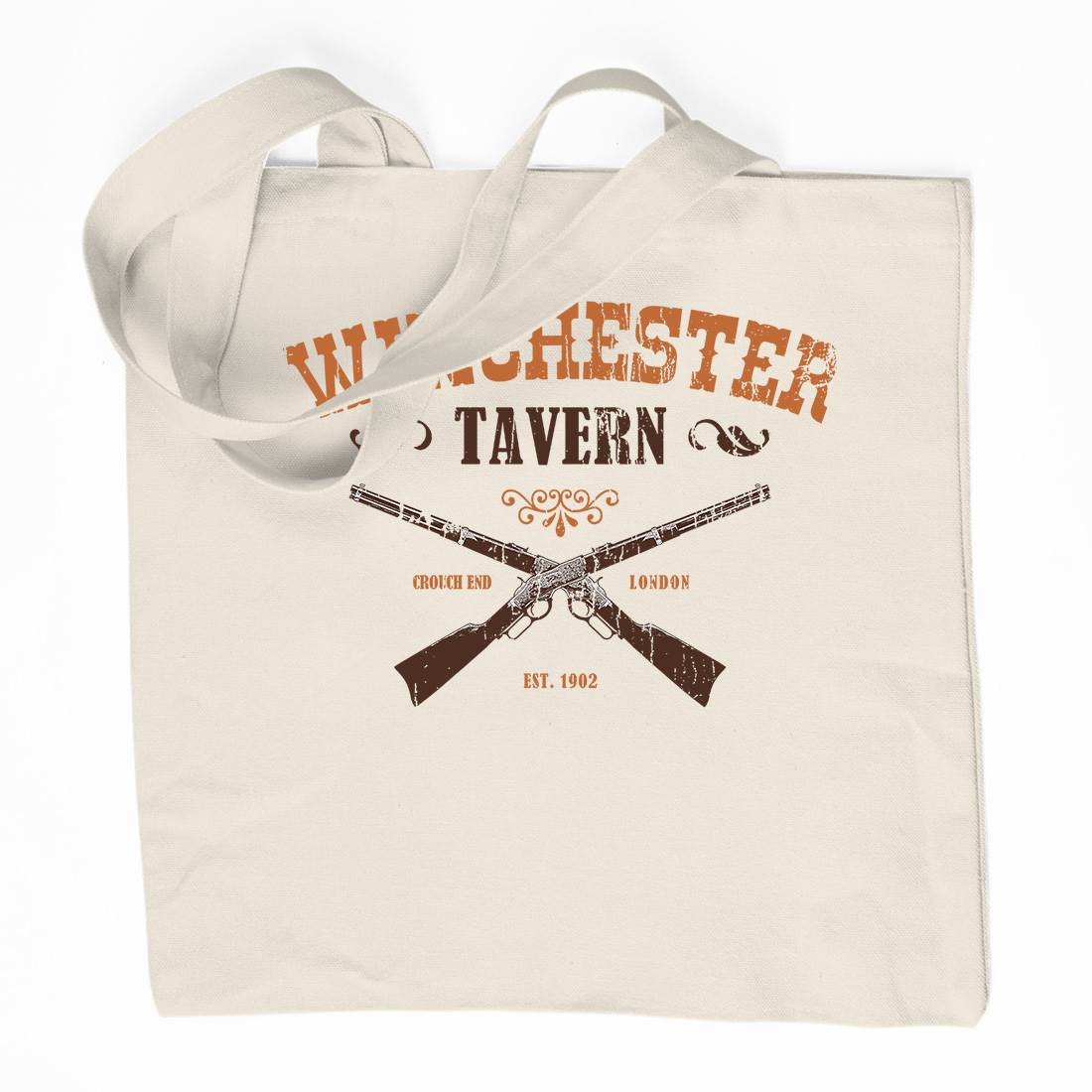 Winchester Tavern Organic Premium Cotton Tote Bag Horror D273