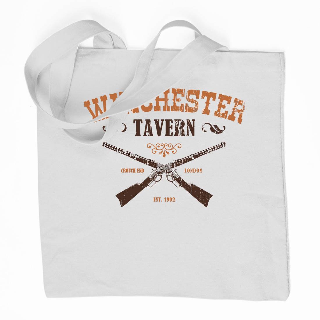 Winchester Tavern Organic Premium Cotton Tote Bag Horror D273