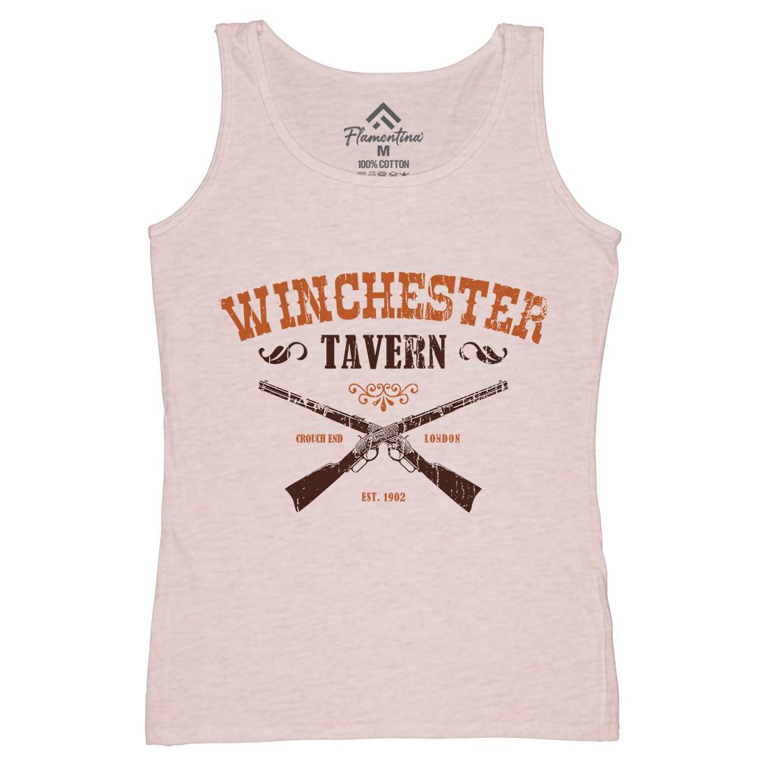 Winchester Tavern Womens Organic Tank Top Vest Horror D273