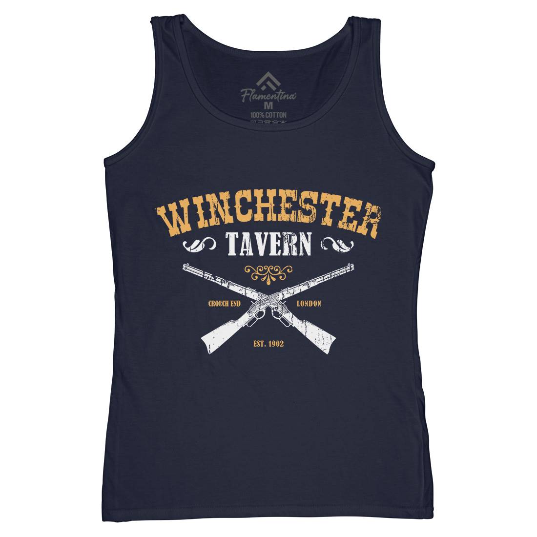 Winchester Tavern Womens Organic Tank Top Vest Horror D273