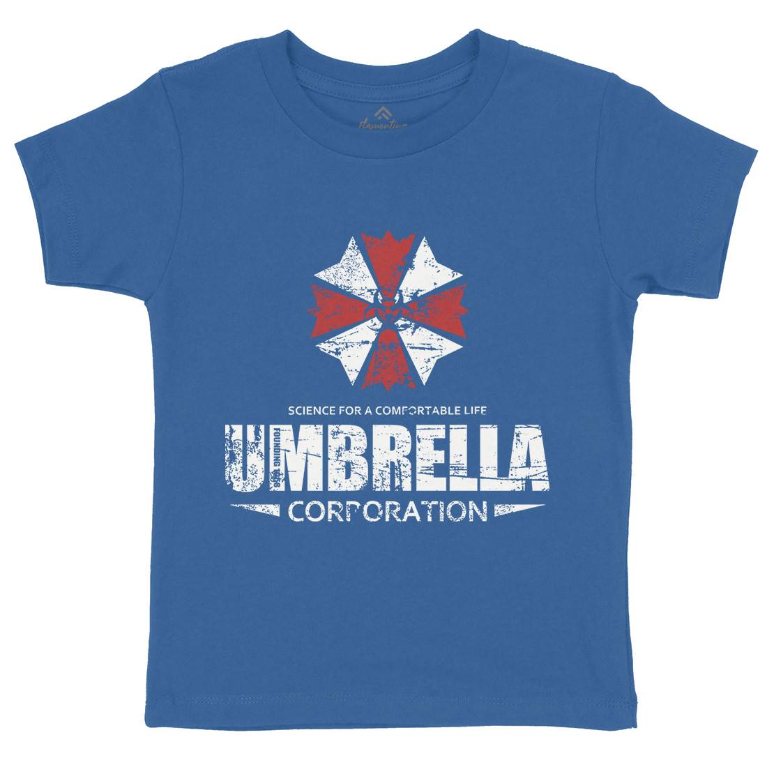 Umbrella Corp Kids Crew Neck T-Shirt Horror D274