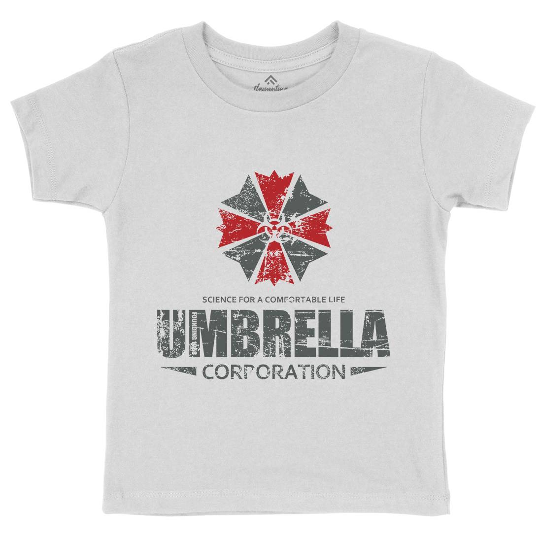 Umbrella Corp Kids Organic Crew Neck T-Shirt Horror D274