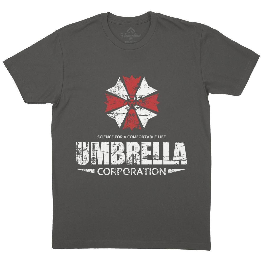 Umbrella Corp Mens Crew Neck T-Shirt Horror D274