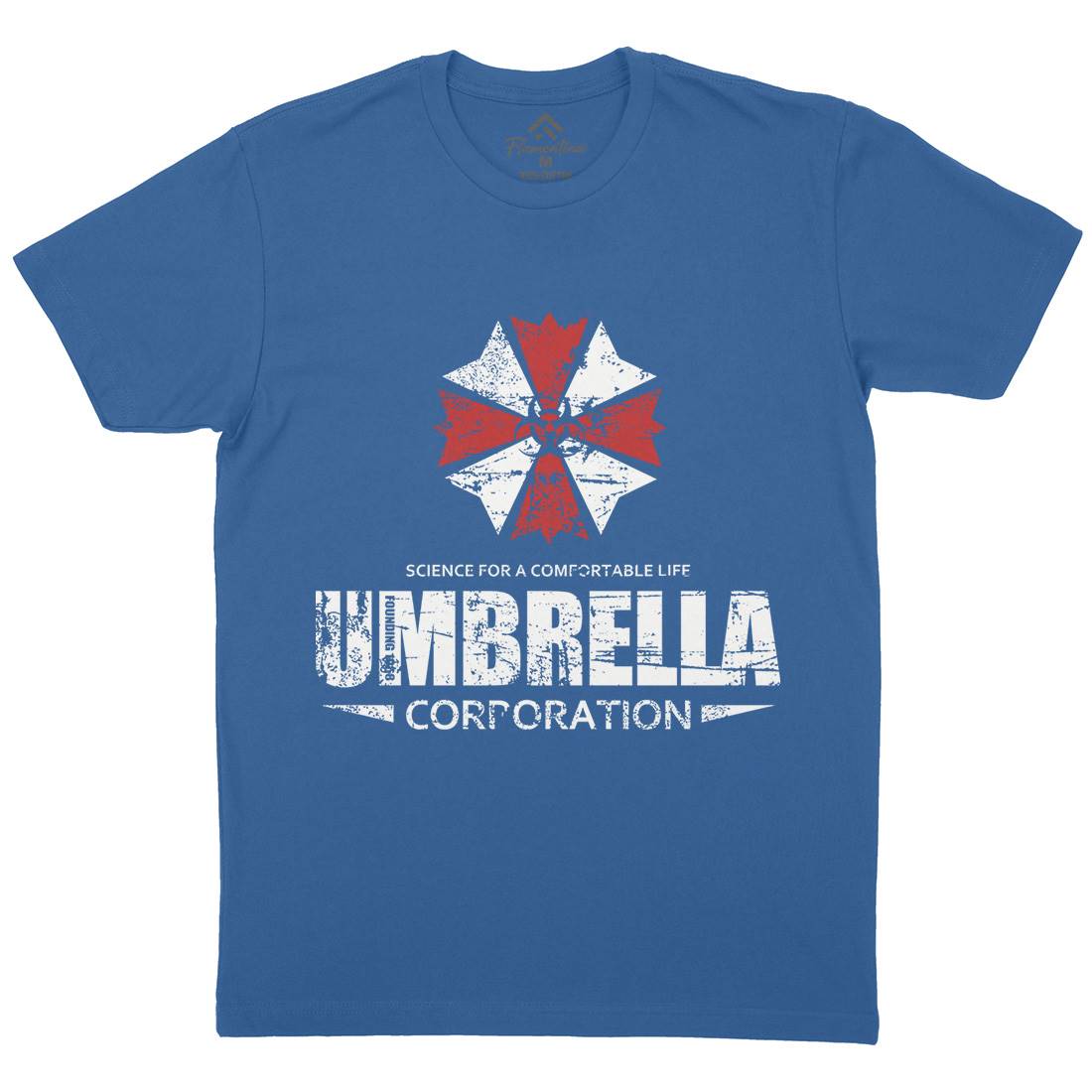 Umbrella Corp Mens Organic Crew Neck T-Shirt Horror D274