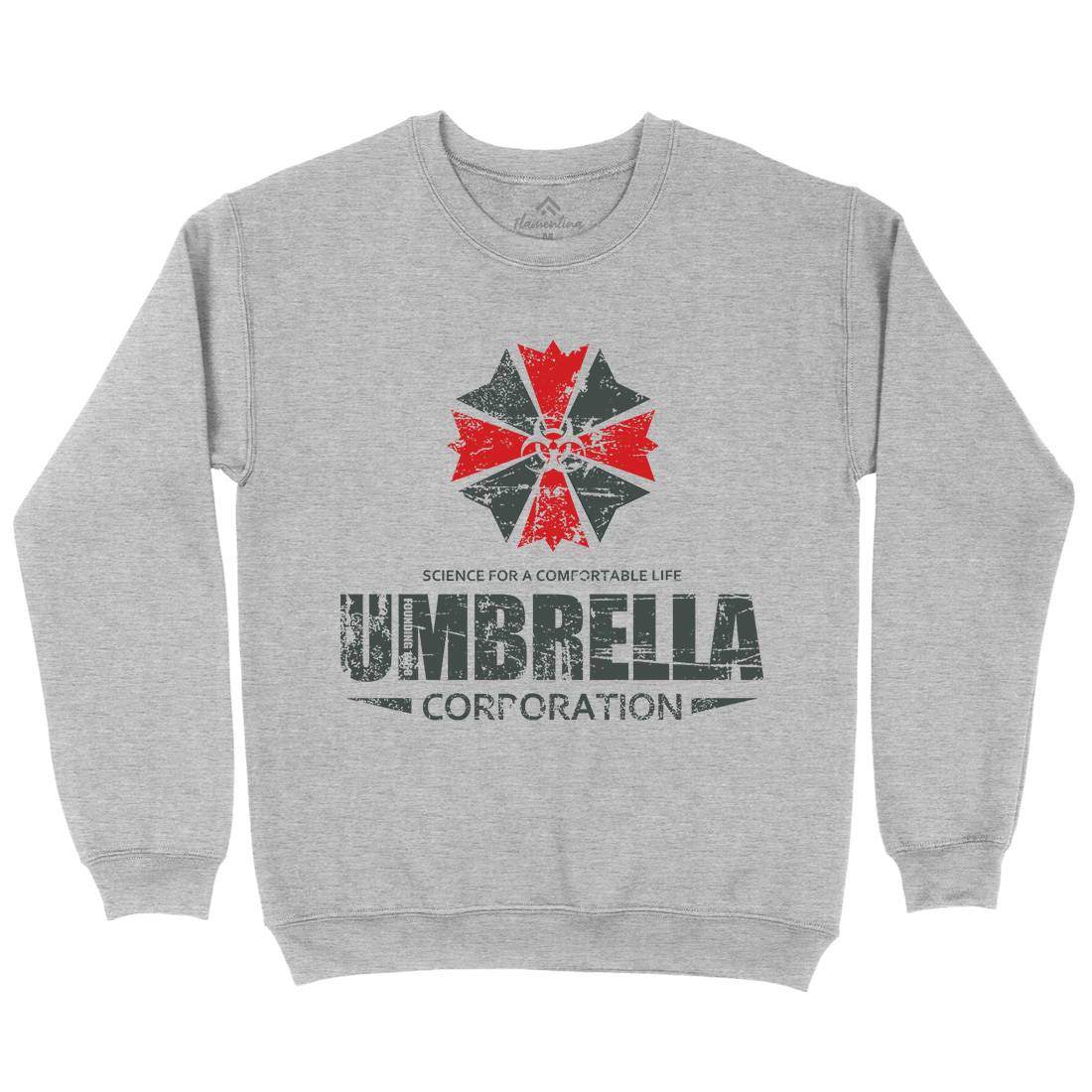 Umbrella Corp Mens Crew Neck Sweatshirt Horror D274