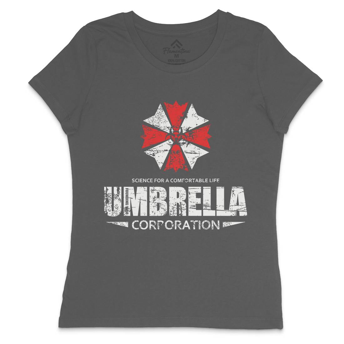 Umbrella Corp Womens Crew Neck T-Shirt Horror D274