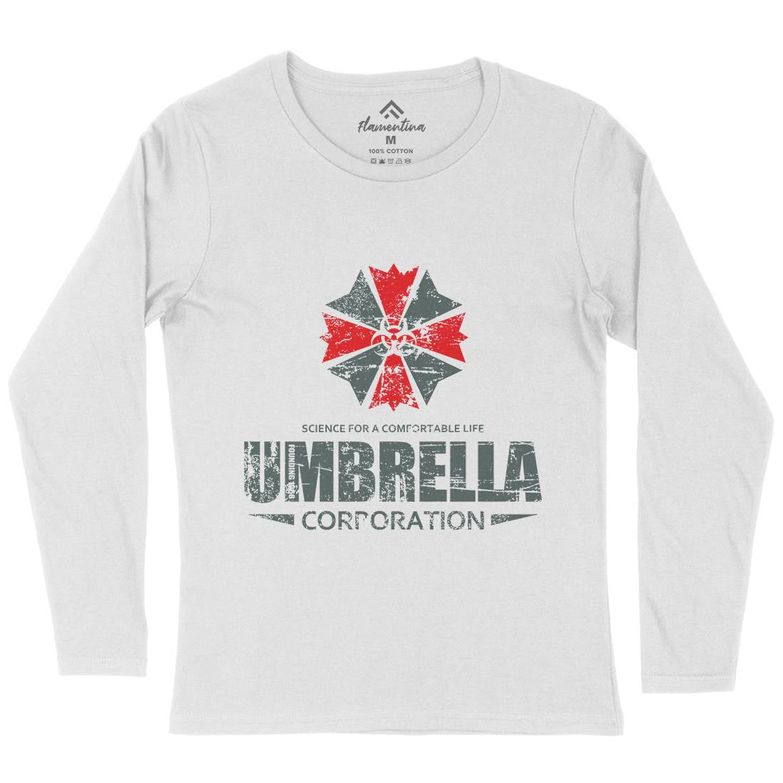 Umbrella Corp Womens Long Sleeve T-Shirt Horror D274