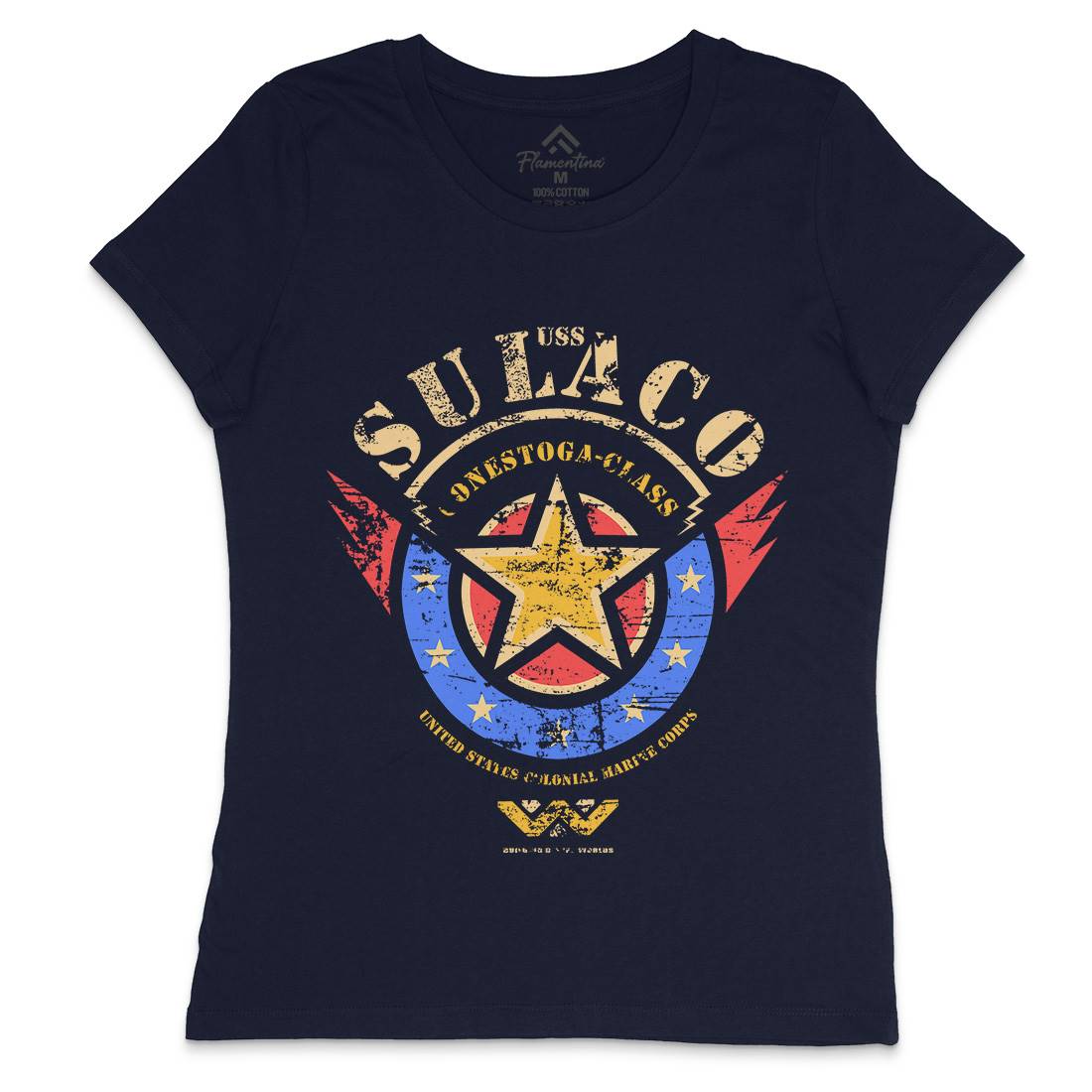 Uss Sulaco Womens Crew Neck T-Shirt Space D275
