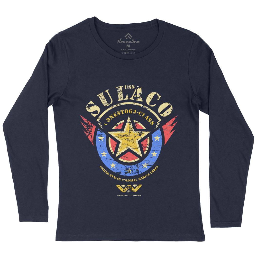Uss Sulaco Womens Long Sleeve T-Shirt Space D275