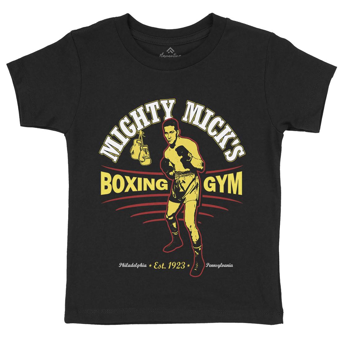 Mighty Micks Gym Kids Organic Crew Neck T-Shirt Sport D276