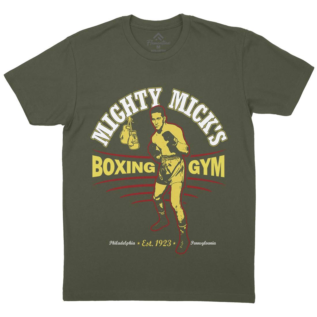 Mighty Micks Gym Mens Organic Crew Neck T-Shirt Sport D276