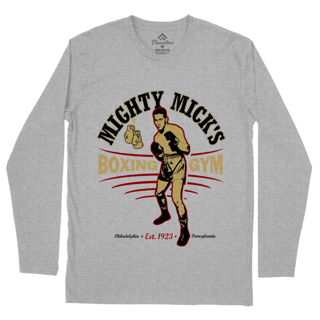 Mighty Micks Gym Mens Long Sleeve T-Shirt Sport D276