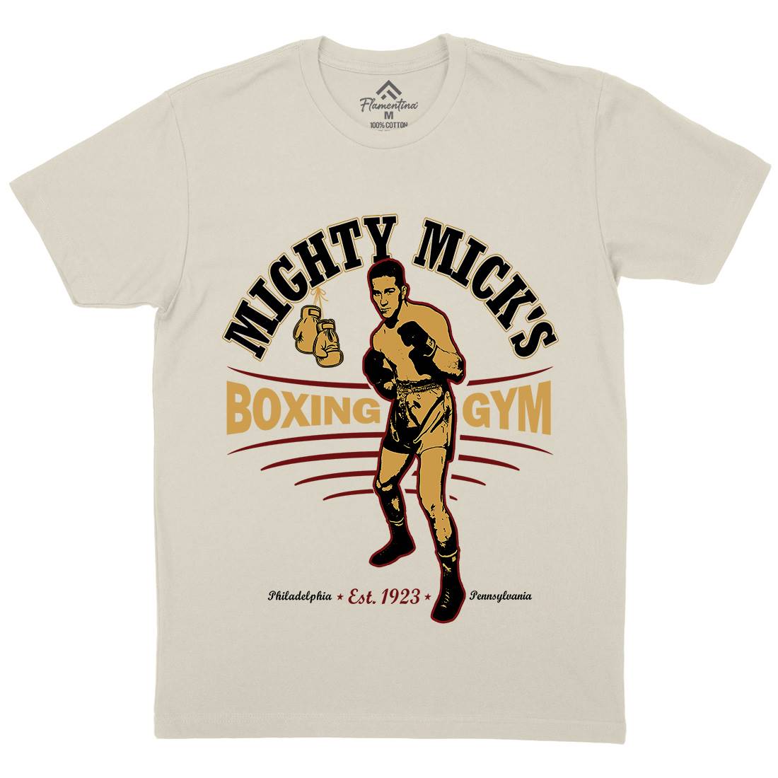 Mighty Micks Gym Mens Organic Crew Neck T-Shirt Sport D276